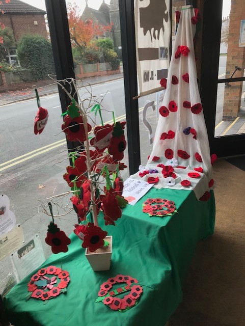 Poppy display by Brownies